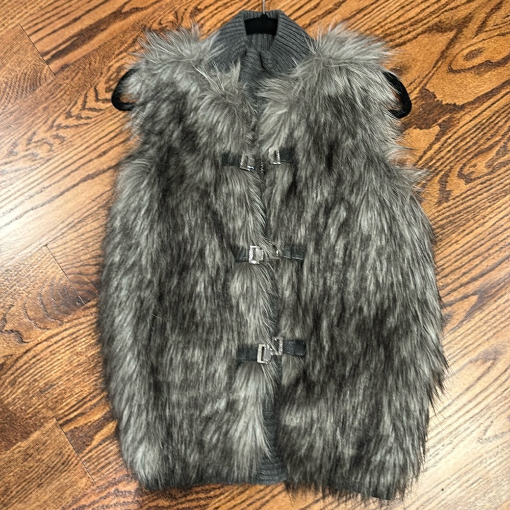 Faux Fur Sweater Vest